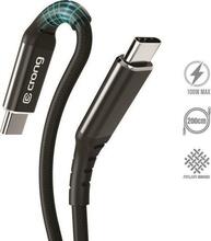 Kaabel USB-C Crong Armor Link, 200 cm, must