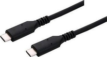 Kaabel USB-C C-TECH, 4.0, PD 100W, 1 m, must
