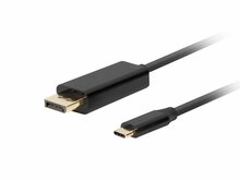 Kaabel USB-C/DisplayPort Lanberg CA-CMDP-10CU-0005-BK, 0,5 m, must