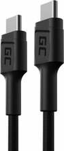 USB-C kaabel Green Cell GC PowerStream, 0,3 m, must