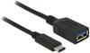 Adapter USB-C/USB-A Delock, 15 cm, must