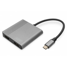 Adapter USB-C/HDMI Digitus DA-70828, 18 cm, hõbe