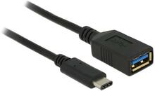 Adapter USB-C/USB-A Delock, 15 cm, must