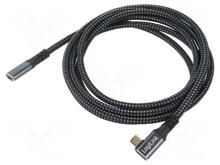 Kaabel LogiLink USB 3.2 Gen1 Type-C to USB-C/F, PD, 2m