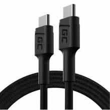 USB-C kaabel Green Cell KABGC30, 1,2 m, must