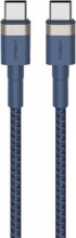 Kaabel USB-C Orsen S53, 1 m, 3A, sinine