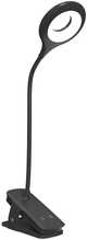 LED lugemislamp Wozinsky Mini, juhtmevaba, klambriga ja USB-C kaabliga, must
