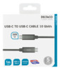 Kaabel USB-C Deltaco USBC-1412M, 1 m
