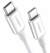 USB-C kaabel Ugreen US264, 0,5 m, valge