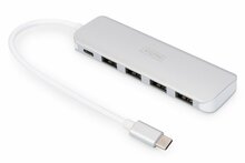 USB jagaja Digitus DA-70242-1, 4 porti, alumiinium