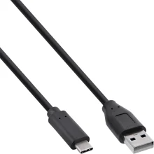 Kaabel USB-C/USB-A InLine 35734, 1,5 m, must