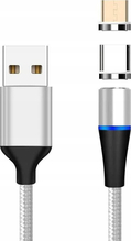 Kaabel USB PremiumCord, 1 m, hõbe