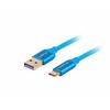 Kaabel USB-A/USB-C Lanberg CA-USBO-21CU-0005-BL, 0,5 m, sinine