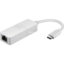 Adapter USB-C to Gigabit Ethernet D-Link DUB-E130, valge