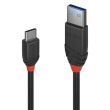 Kaabel USB-A/USB-C Lindy 36915, 0,5 m, must