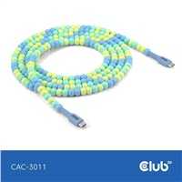 Kaabel USB-C Club3D CAC-3011, 2 m, sinine