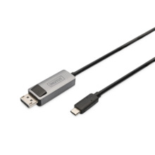 Kaabel USB-C/DisplayPort Digitus DB-300334-020-S, 2 m, must