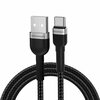 Kaabel USB-A/USB-C Wozinsky WNBAC1, 1 m, must