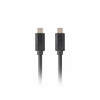USB-C kaabel Lanberg CA-CMCM-32CU-0010-BK, 1 m, must