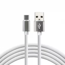 Kaabel USB-C/USB-A everActive CBS-1.5CW, 1,5 m, valge