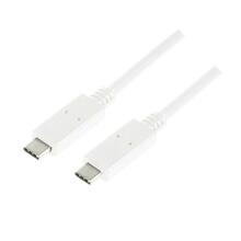 Kaabel USB-C Logilink CU0131, 1 m, valge