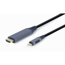 Kaabel USB-C/HDMI Gembird CC-USB3C-HDMI-01-6, 1,8 m, hall
