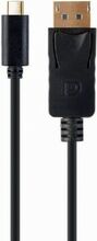 Adapter USB-C/DisplayPort Gembird A-CM-DPM-01, 2 m, must