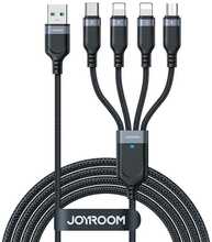 Kaabel 4-in-1 Joyroom S-1T4018A18, 1,2 m, must