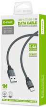 Kaabel USB-A/USB-C D-Fruit DF441C, 1 m, hall
