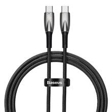 USB-C kaabel Baseus Glimmer, 1 m, must