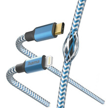 Kaabel USB-C/Lightning Hama 00201561, 1,5 m, sinine