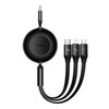 Kaabel 3-in-1 Baseus Bright Mirror 4, 1,1 m, must