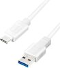 Kaabel USB-A/USB-C Logilink CU0173, 0.5 m, valge