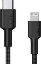 Kaabel USB-C/Lightning Aukey, 1.8 m, 27W