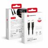 USB-C kaabel Forcell F-Energy C391, 1 m, 100W, must