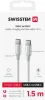Kaabel USB-C Swissten Textile II, 1,5 m, valge