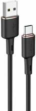 Kaabel USB-A/USB-C Acefast C2-04, 1,2 m, must