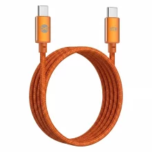 Kaabel USB-C Forever Saffron, 1 m, 60 W, oranž