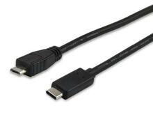 Kaabel USB-C - Micro-B Equip, 1 m, must