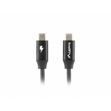 USB-C kaabel Lanberg CA-CMCM-40CU-0010-BK, 1 m, must