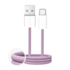 Kaabel USB-A/USB-C Puro Fabrik 2.0, 1,5 m, roosa