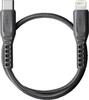 Kaabel USB-C/Lightning Uniq FLEX030, 30 cm, hall