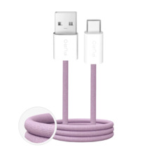 Kaabel USB-A/USB-C Puro Fabrik 2.0, 1,5 m, roosa
