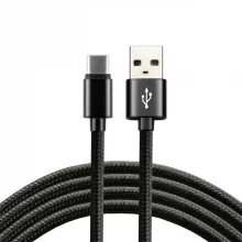 Kaabel USB-C/USB-A EverActive CBB-1.2CB, 1,2 m, must