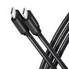 Kaabel USB-C Axagon BUCM2-CM10AB, 1 m, must