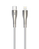Kaabel USB-C/Lightning Forever Sleek, 1 m, hõbe