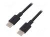 Kaabel USB-C Goobay 66316, 0,5 m, must