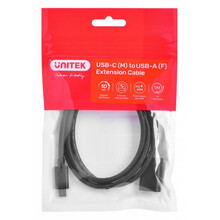 Adapterikaabel USB-C/USB-A Unitek C476BK-1M, 1 m