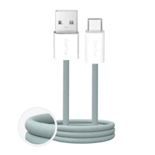 Kaabel USB-A/USB-C Puro Fabrik 2.0, 1,5 m, roheline
