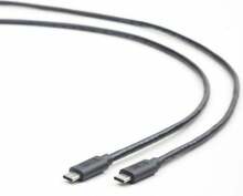 USB-C kaabel Gembird CCP-USB3.1-CMCM-1M, 1 m, must